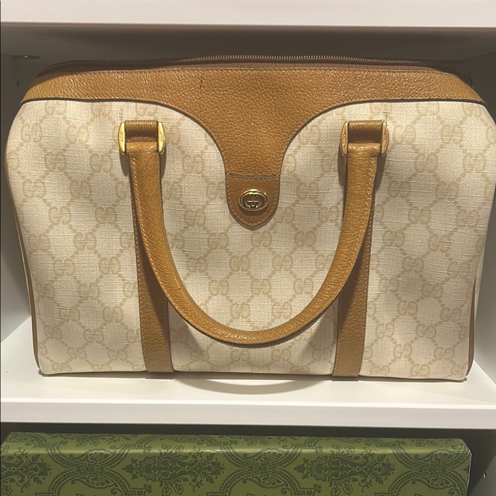 Gucci Tan and Cream Women's Bag